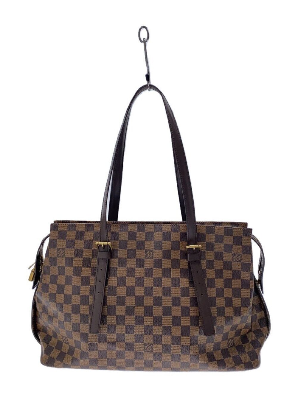 LOUIS VUITTON Chelsea Bag Damier Ebene Brown